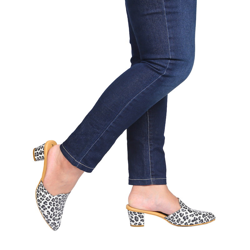 Winter Cat Mules Heels