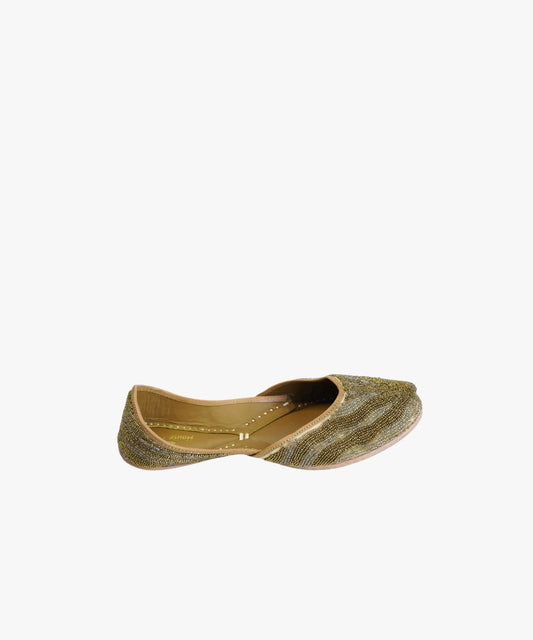 Gold Rush Jutti Genuine Leather Footwear