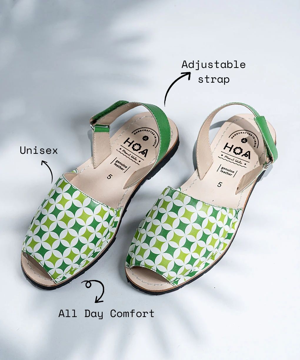 Green Puff Avircazz Sandals