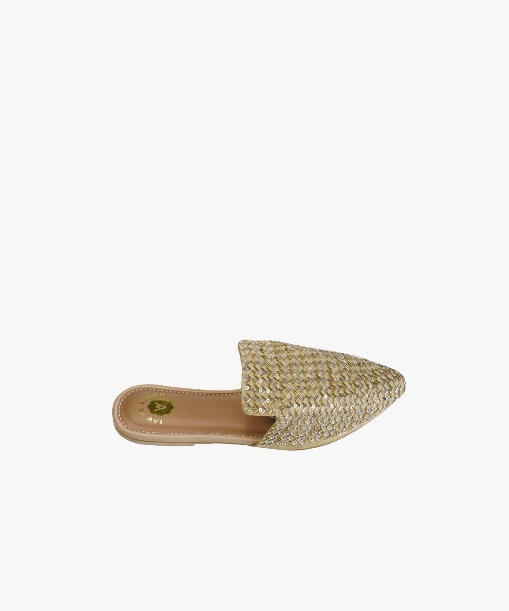 Go For Gold Flat Mules