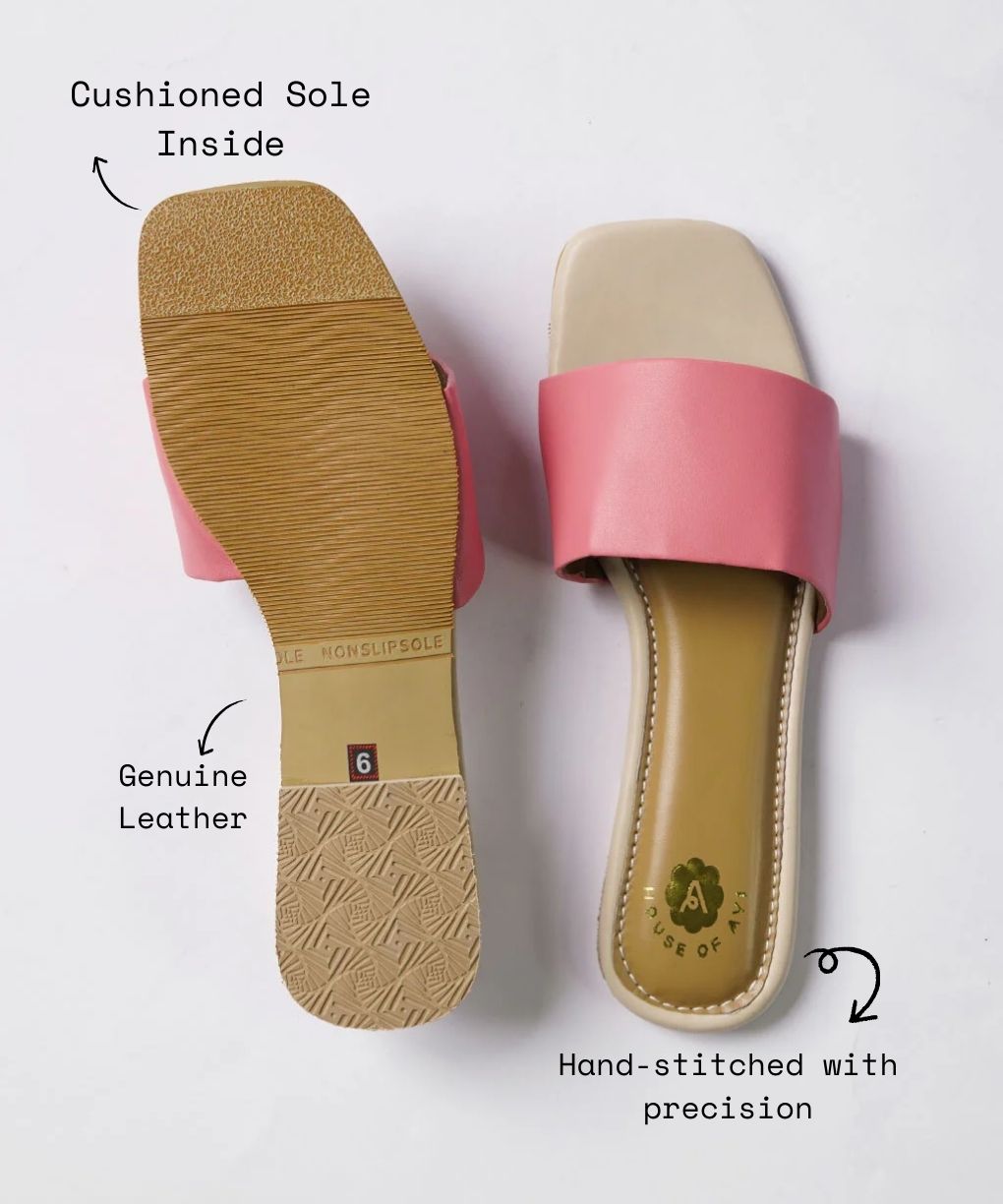 Coral Crush Peach Slip on Flats