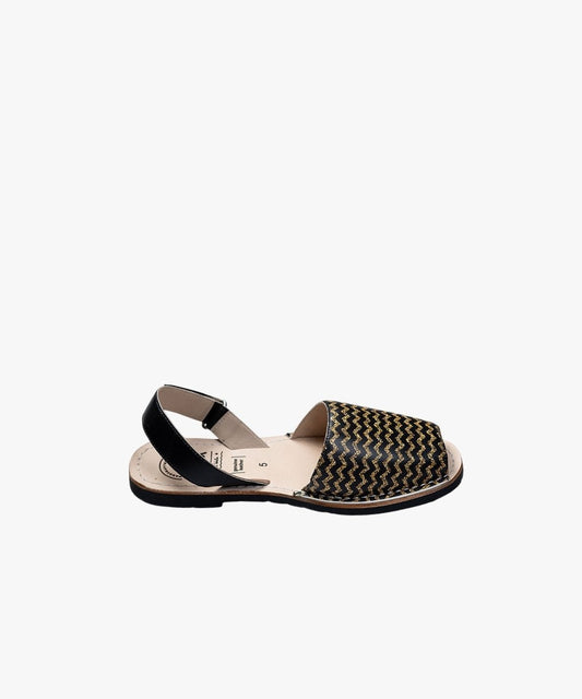 Black N Gold Avircazz Sandals