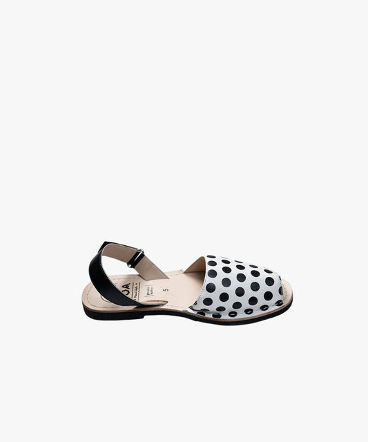 Black Polka Avircazz Sandals
