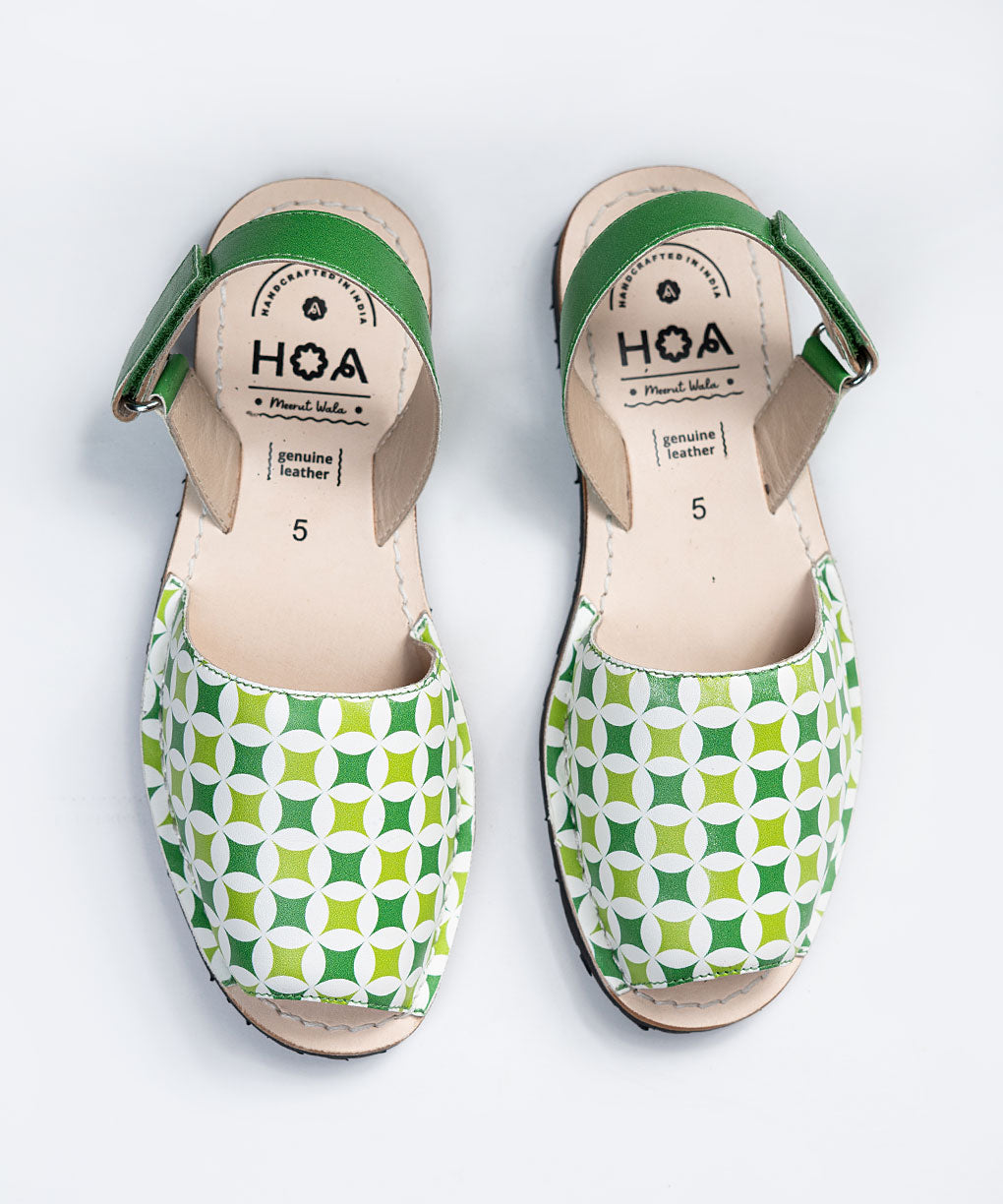 Green Puff Avircazz Sandals