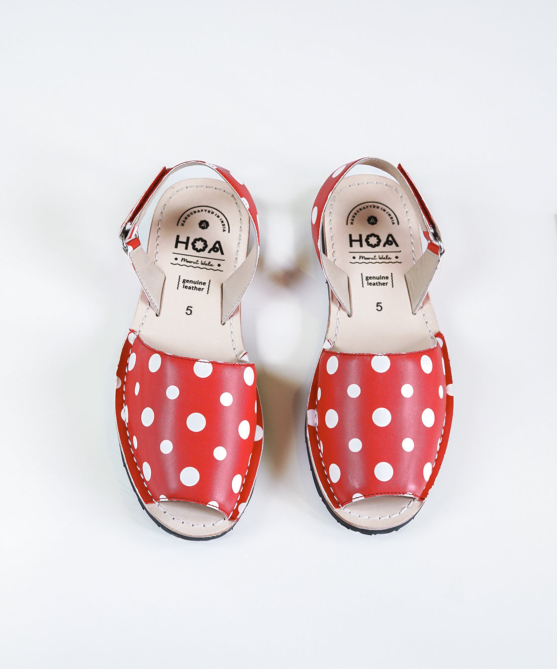 Red Polka Avircazz Sandals