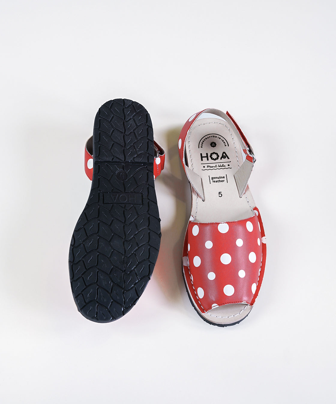 Red Polka Avircazz Sandals