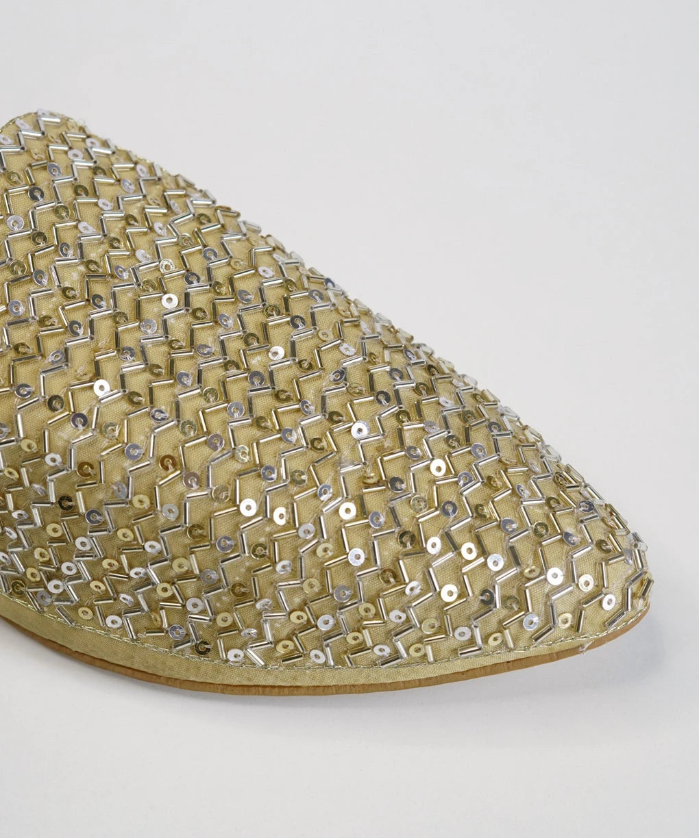 Go For Gold Flat Mules