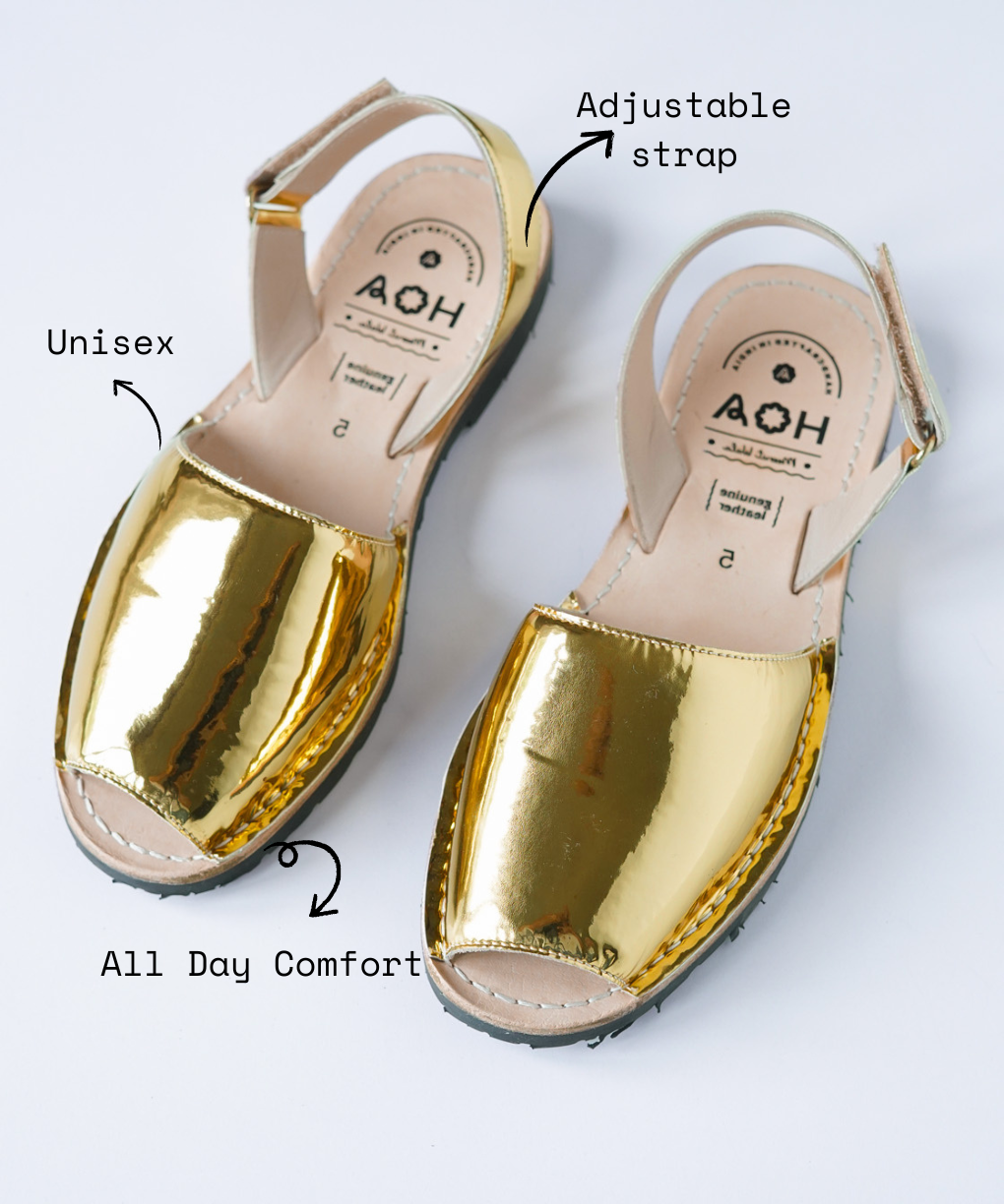 Golden Avircazz Sandals