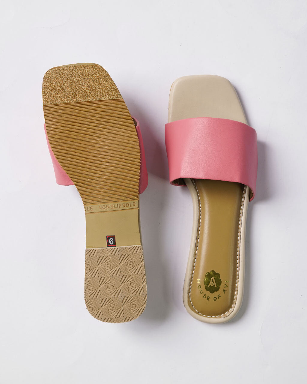 Coral Crush Peach Slip on Flats