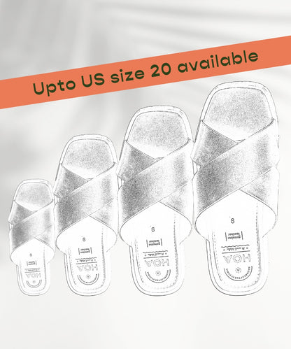 Brown Criss-Cross Sandals