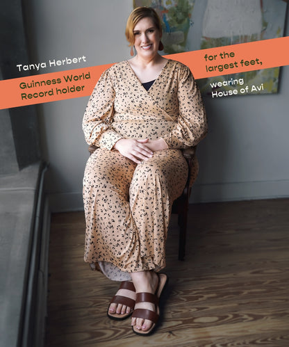 Brown Double Strap Sandals