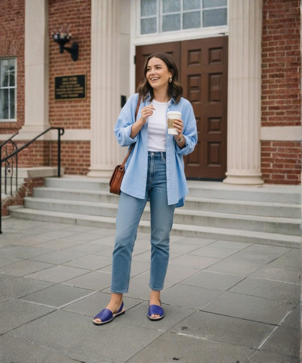 Blue Spotlight Avarca Sandals