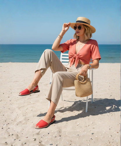 Hot Chilli Red Avarca Sandals