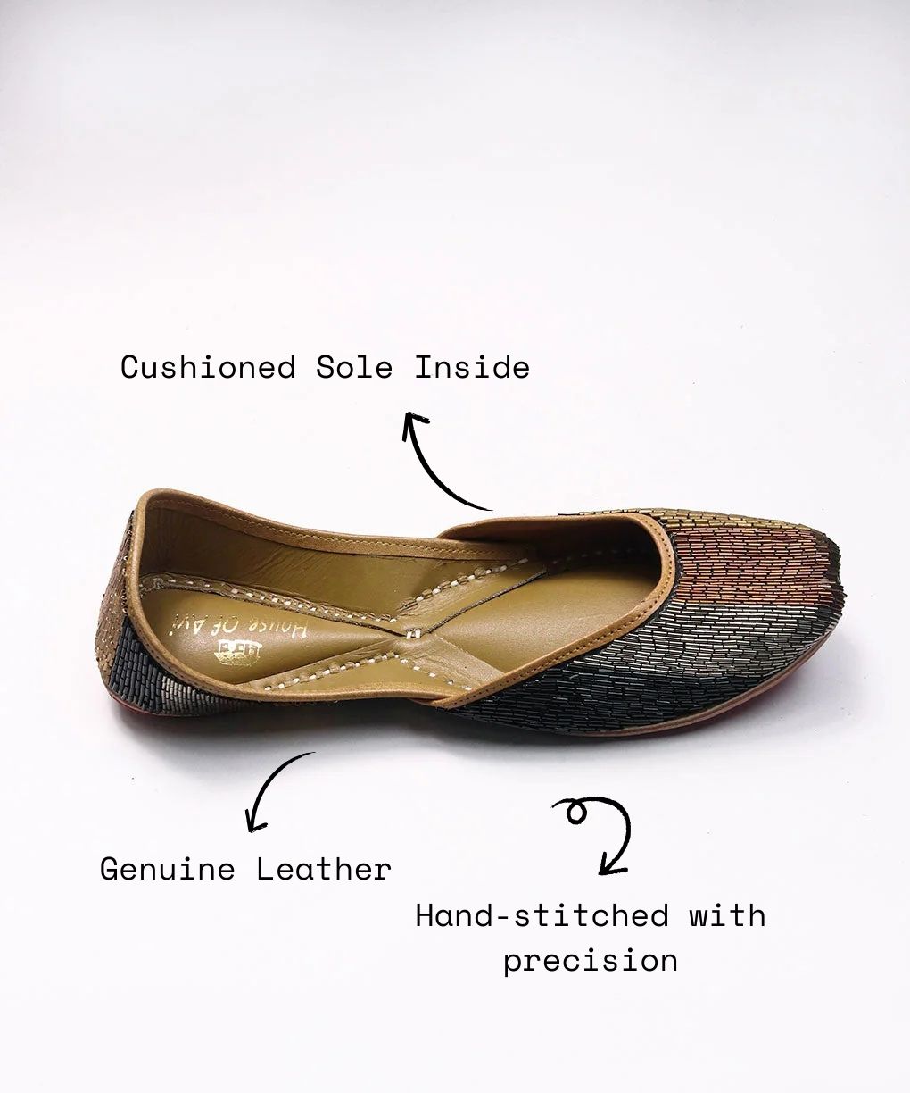 Roads To Anvi Jutti Genuine Leather Footwear
