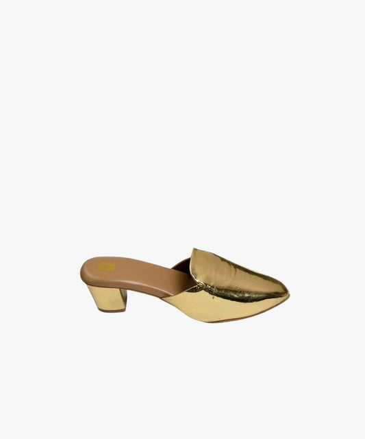 Golden Mules Heels