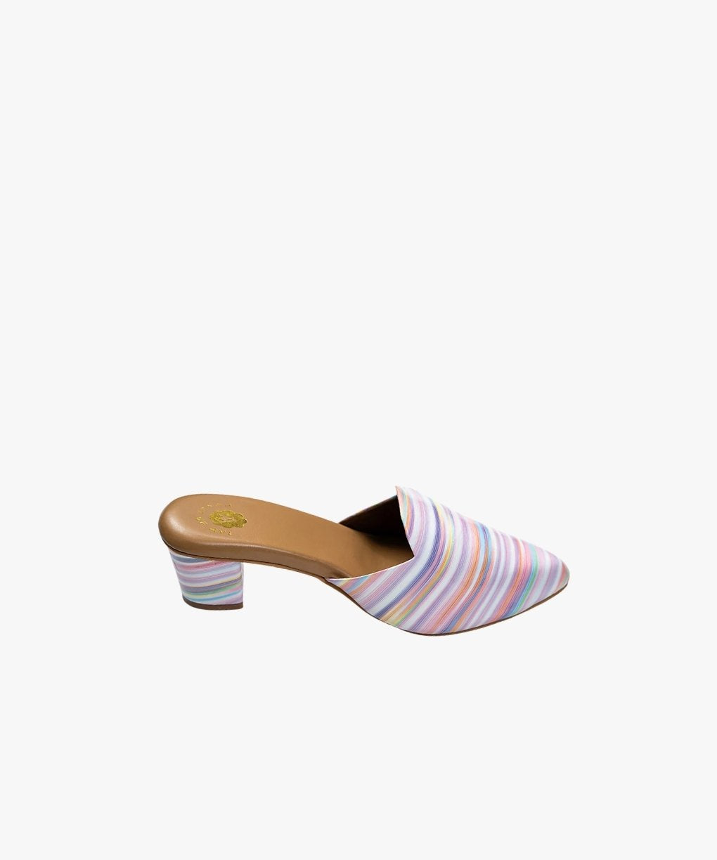 Cotton Candy Mules Heels