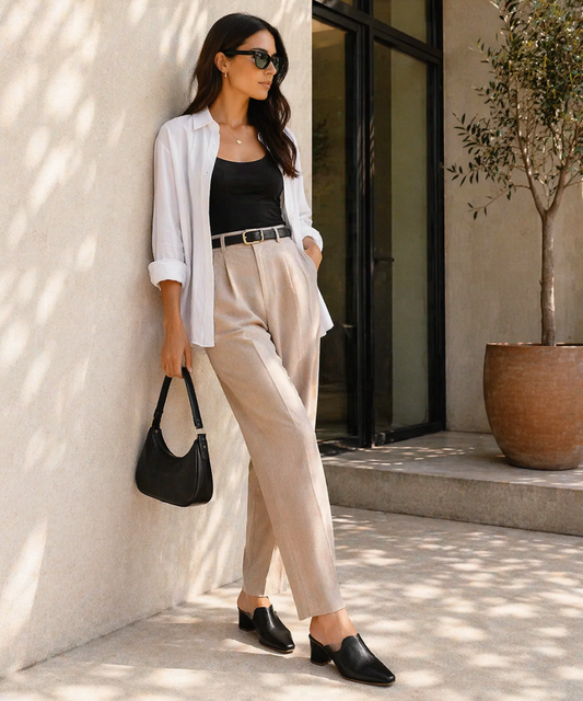 Black-Block Mules Heels