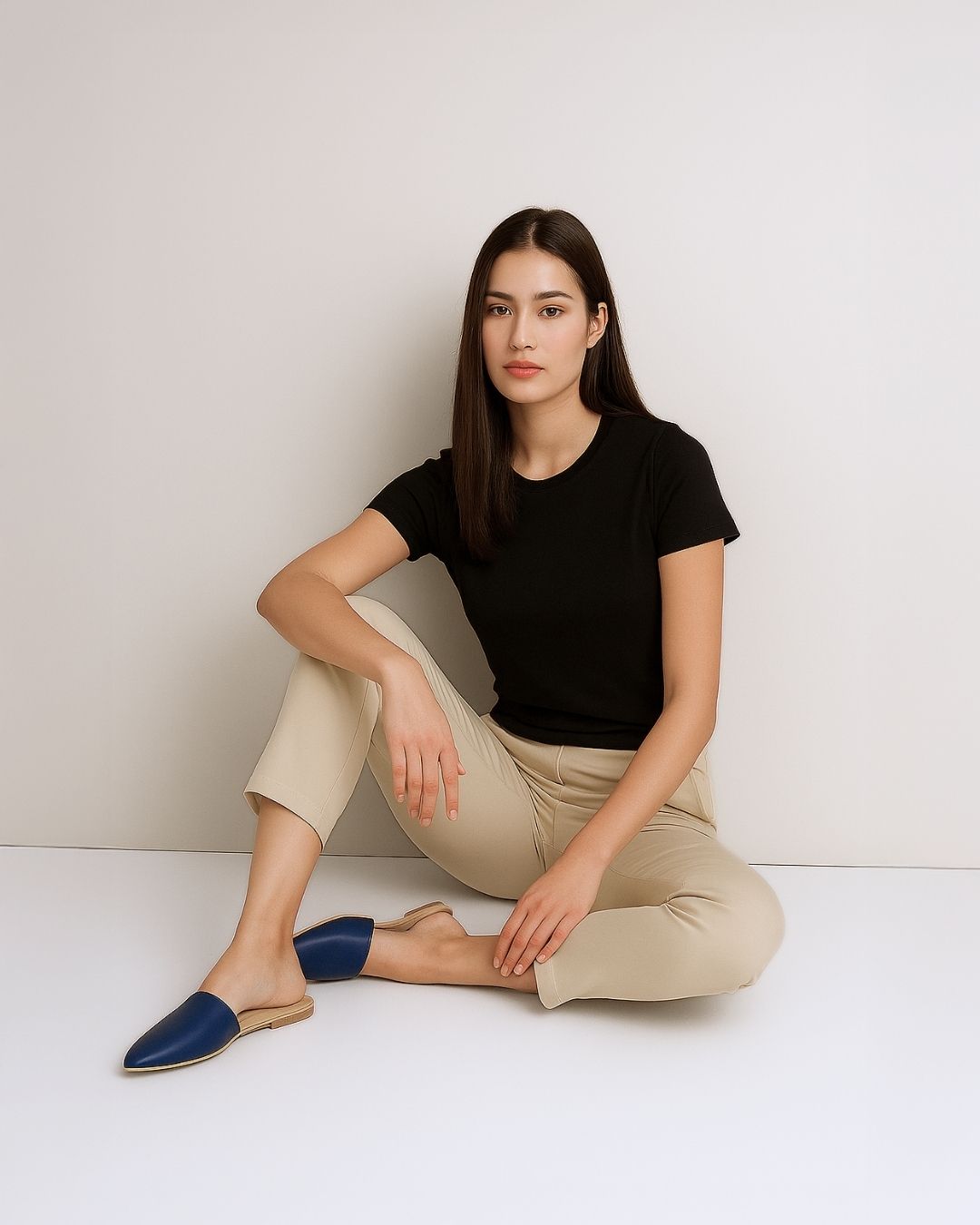 Midnight Majesty Flat Mules