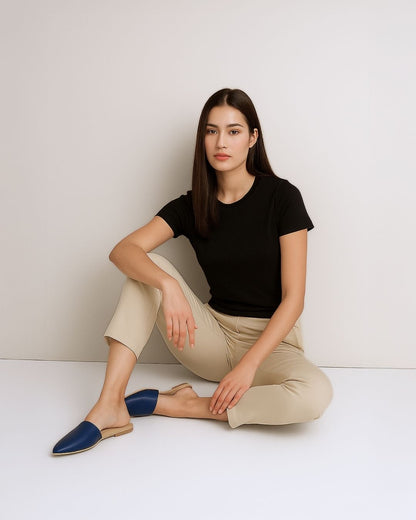 Midnight Majesty Flat Mules