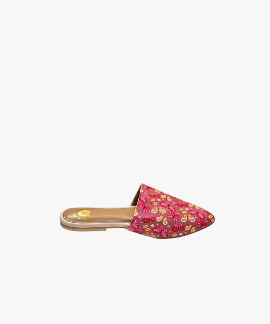 Fluttering Feet Flat Mules