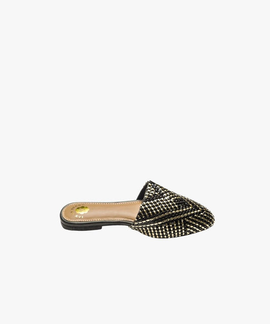 Dark Glam Flat Mules