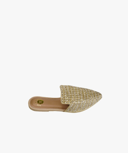 Go For Gold Flat Mules