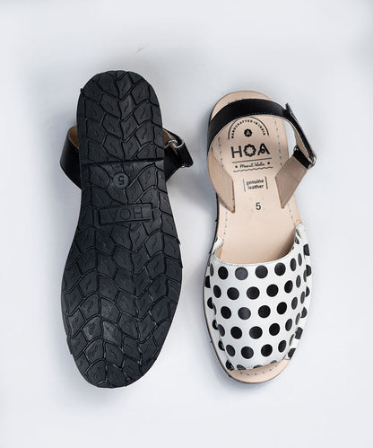 Black Polka Avircazz Sandals