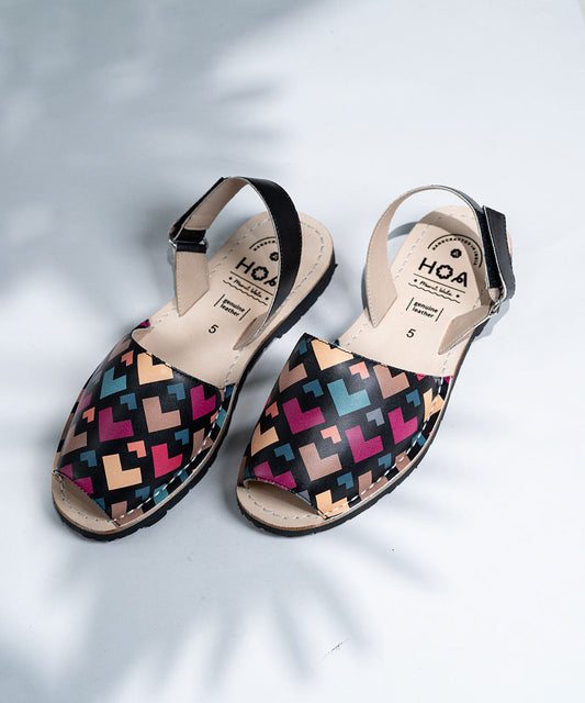 Heart Print Unisex Sandals inspired by Avarca Sandals