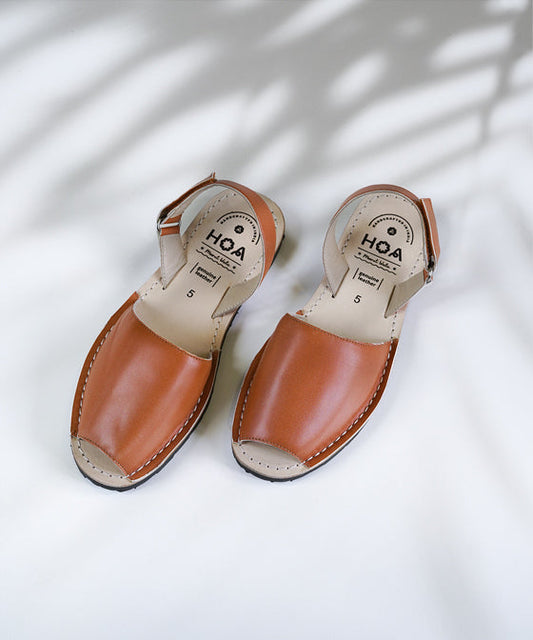 Brown Unisex Sandals inspired by Avarca Sandals