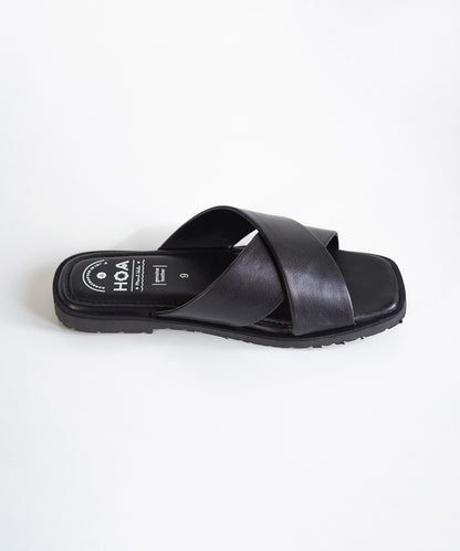 Black Criss-Cross Sandals