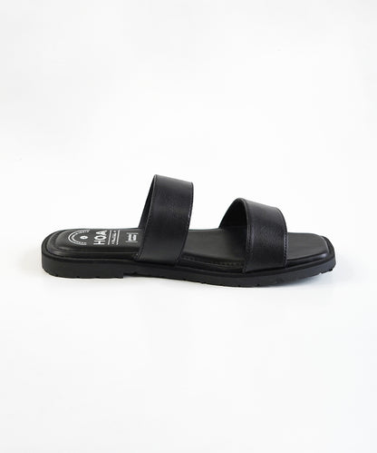 Black Double Strap Sandals