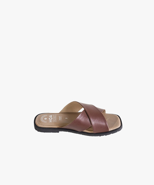 Brown Criss-Cross Sandals