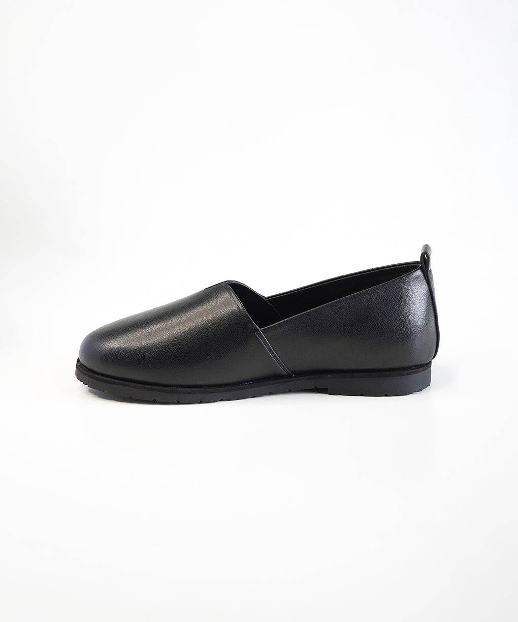 Black Leather Loafer Shoes