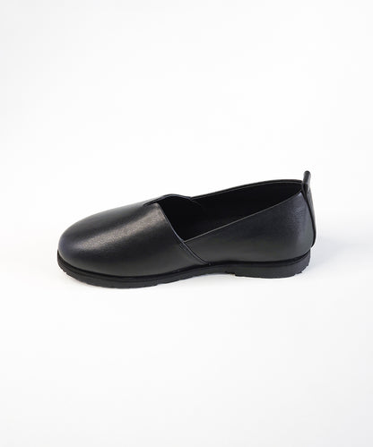 Black Leather Loafer Shoes