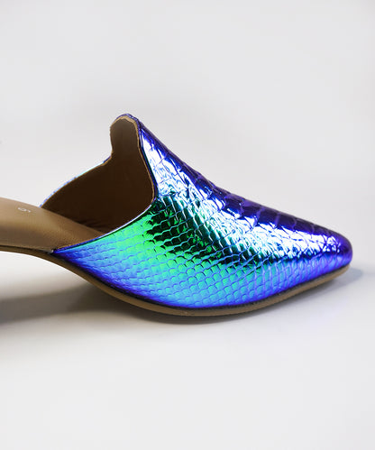 Mermaid-Block Mules Heels