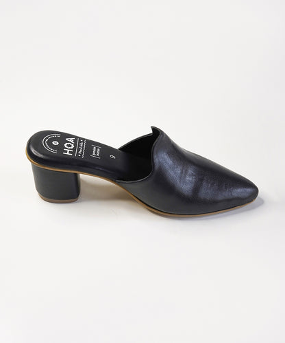 Black-Block Mules Heels