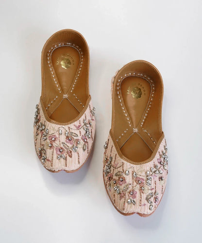 Baby Pink Jutti Genuine Leather Footwear