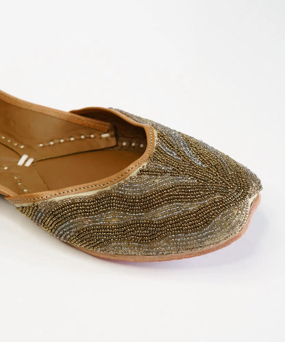 Gold Rush Jutti Genuine Leather Footwear