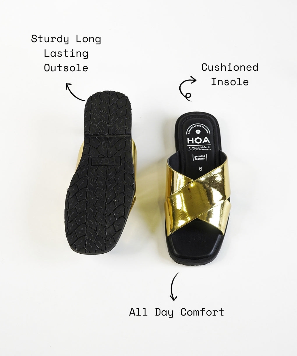 Gold Criss Cross Sandals