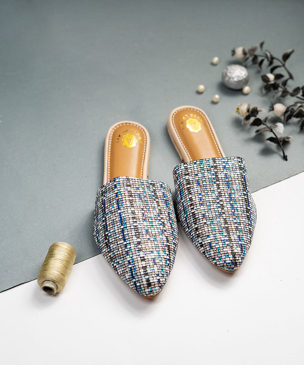 Mosaic Magic Flat Mules