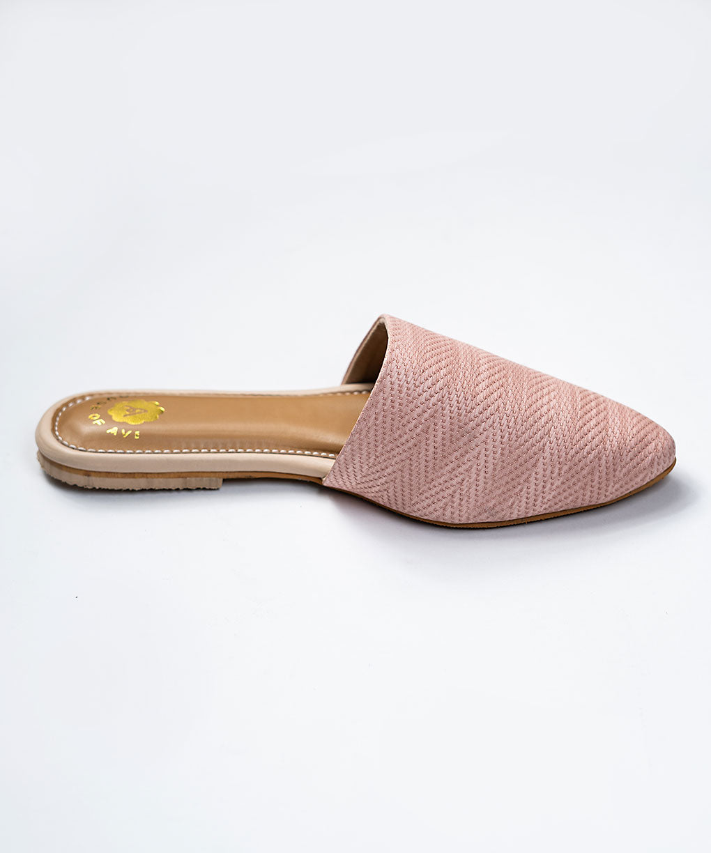 Bubblegum Blush Flat Mules