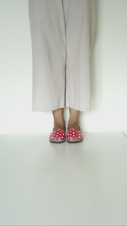 Red Polka Avircazz Sandals