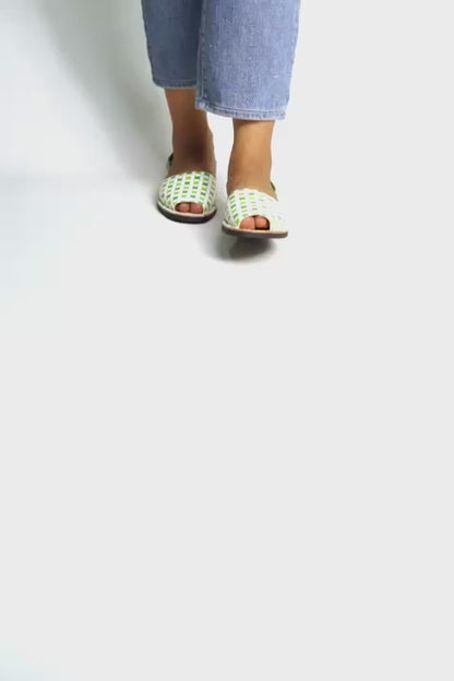 Green Puff Avircazz Sandals